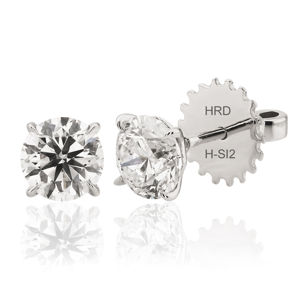 2,00 Ct. Diamond Solitaire Earring